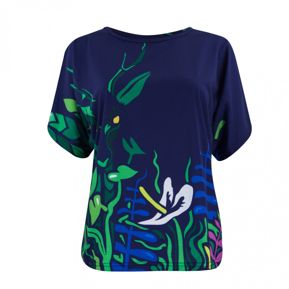 Tropicolleureux - Blu - T-Shirt Femme